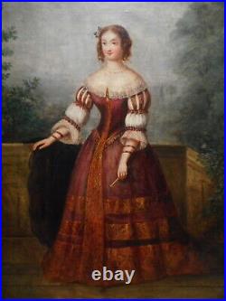 Tableau peinture Madame de Montespan favorite 17 siècle Louis XIV attrib CORMON