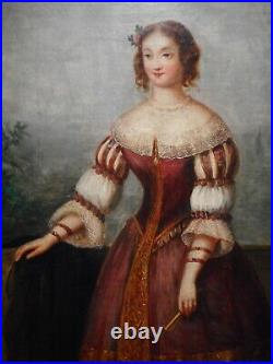 Tableau peinture Madame de Montespan favorite 17 siècle Louis XIV attrib CORMON