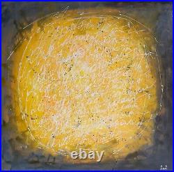 Tableau peinture acrylique abstraite grand format 3D, ouvre originale toile