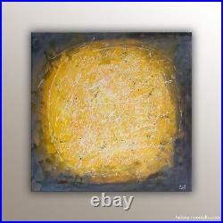 Tableau peinture acrylique abstraite grand format 3D, ouvre originale toile