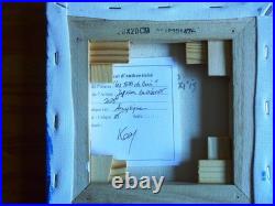 Tableau peinture acrylique sur toile 20x20cm Les toits de Paris