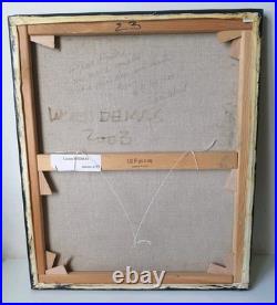 Tableau peinture huile lucien delmas 1936 2021 officiel armee de terre