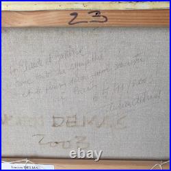 Tableau peinture huile lucien delmas 1936 2021 officiel armee de terre