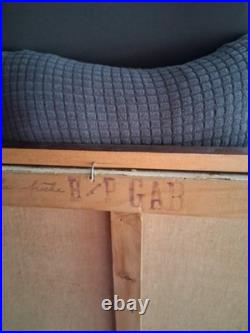 Tableau peinture huile sur toile La Pêche en Atlantique Signé Raphael