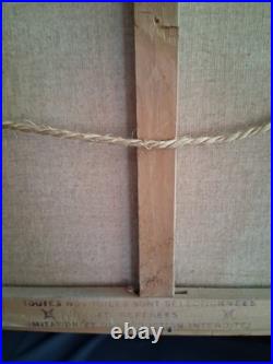 Tableau peinture huile sur toile La Pêche en Atlantique Signé Raphael