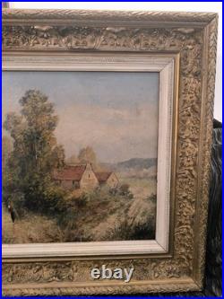 Tableau peinture huile sur toile, XIX ème siècle, signé Novy