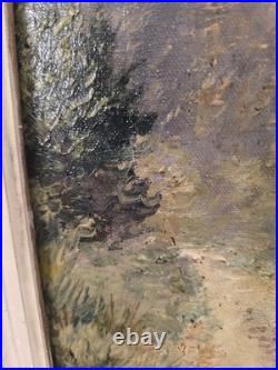 Tableau peinture huile sur toile, XIX ème siècle, signé Novy