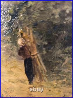 Tableau peinture huile sur toile, XIX ème siècle, signé Novy