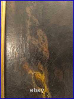 Tableau peinture huile sur toile, XIX ème siècle, signé Zagoskin Tempête