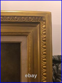 Tableau peinture huile sur toile, XIX ème siècle, signé Zagoskin Tempête