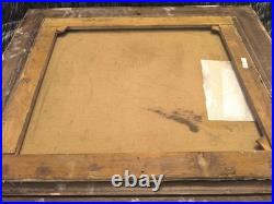 Tableau peinture huile sur toile, XIX ème siècle, signé Zagoskin Tempête