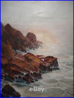 Tableau peinture marine Richard DURANDO TOGO Bretagne cote bretonne mer ocèan