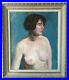 Tableau portrait nu jeune femme Kvapil belge école de Paris young woman nude