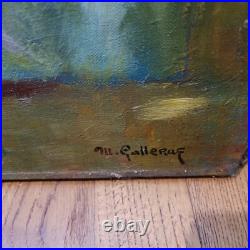 Tableau signé Marius Galleras huile sur toile