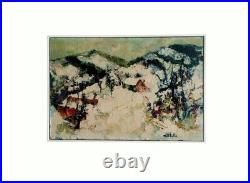 Tableau signé Michel COLIN (1934) Huile sur toile Ferme dans la neige 1969