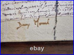 Tableau signée Monné technique mixte gothique / Christ symbolisme 33