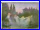 Tableau symboliste 1900, peintre inconnu