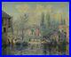 Tableau toile 1938 M Sofiano Argenton sur Creuse Post Impressionnisme