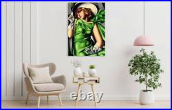 Tamara De Lempicka La Fille En Vert Peinture À L'huile Sur Toile