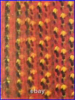 Très Belle Peinture 1980 Huile Sur Toile Abstrait Hst Abstraction Art Tachisme