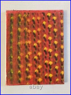 Très Belle Peinture 1980 Huile Sur Toile Abstrait Hst Abstraction Art Tachisme