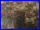 Très Belle Peinture Huile Sur Toile 1950 Maison Expressionniste Expressionnisme