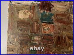 Très Belle Peinture Huile Sur Toile 1950 Maison Expressionniste Expressionnisme