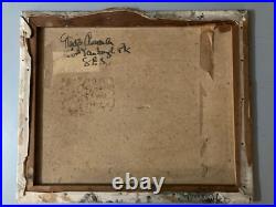 Très Belle Peinture Huile Sur Toile 1950 Maison Expressionniste Expressionnisme