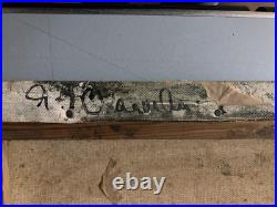 Très Belle Peinture Huile Sur Toile 1950 Maison Expressionniste Expressionnisme