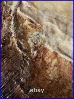 Très Belle Peinture Moderne Huile Sur Toile Abstrait Hst Abstraction Cire 1990