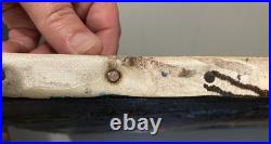 Très Belle Peinture Moderne Huile Sur Toile Abstrait Hst Abstraction Cire 1990