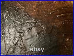 Très Belle Peinture Moderne Huile Sur Toile Abstrait Hst Abstraction Cire 1990