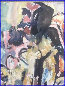 Très Belle Peinture Vive Hst Huile Sur Toile Signé Patrick Conty XXe Labyrinthe