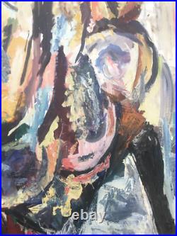 Très Belle Peinture Vive Hst Huile Sur Toile Signé Patrick Conty XXe Labyrinthe