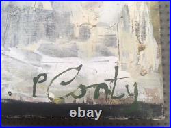 Très Belle Peinture Vive Hst Huile Sur Toile Signé Patrick Conty XXe Labyrinthe