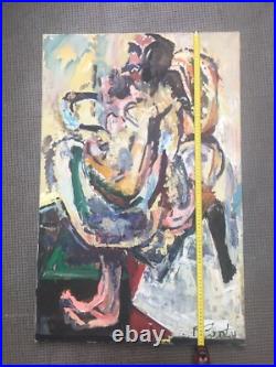 Très Belle Peinture Vive Hst Huile Sur Toile Signé Patrick Conty XXe Labyrinthe