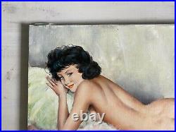 Très jolie huile sur toile jeune femme nue de Gustave Lempereur