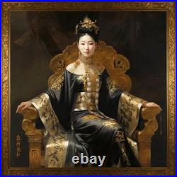 Tullasky La Jeune Impératrice, Acrylique sur toile 30x30 cm, Ouvre unique