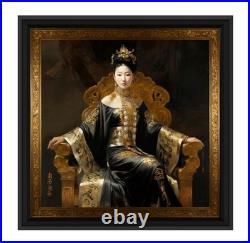 Tullasky La Jeune Impératrice, Acrylique sur toile 30x30 cm, Ouvre unique