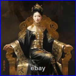 Tullasky La Jeune Impératrice, Acrylique sur toile 30x30 cm, Ouvre unique