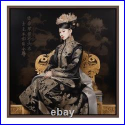 Tullasky La Jeune Impératrice, Acrylique sur toile 40x40 cm, Ouvre unique