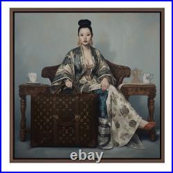 Tullasky La Jeune Impératrice, Acrylique sur toile 40x40 cm, Ouvre unique