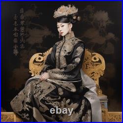 Tullasky La Jeune Impératrice, Acrylique sur toile 40x40 cm, Ouvre unique