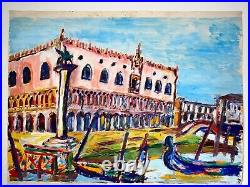 Venise, fauvisme, huile sur toile, Fauvism oil on canvas Signed MANGUIN