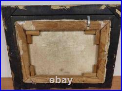 Vue d'un marché en Orient Huile sur toile décorative encadrée signée ilisible