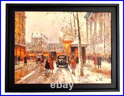 Walter Sita Huile sur toile 30x40 La Madeleine, Paris