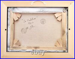 Walter Sita Huile sur toile 30x40 La Madeleine, Paris