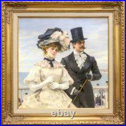 Week-end à Llandudno Acrylique sur toile 100x100 cm Ouvre unique