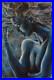 Woman in Blue Peinture Originale sur Toile de Daniela Reed, Street Art