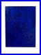 Yves Klein Bleu Foncé Tableau Fait Main Monochrome Minimaliste 3D Relief